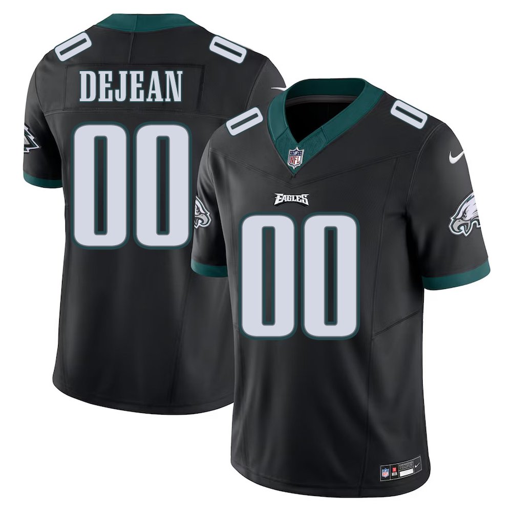 Men's Philadelphia Eagles Cooper DeJean Nike Black 2024 NFL Draft Alternate Player F.U.S.E. Vapor Untouchable Limited Stitched Football Jersey Men's Philadelphia Eagles Cooper DeJean Nike Black 2024 NFL Draft Alternate Player F.U.S.E. Vapor Untouchable Limited Stitched Football Jersey