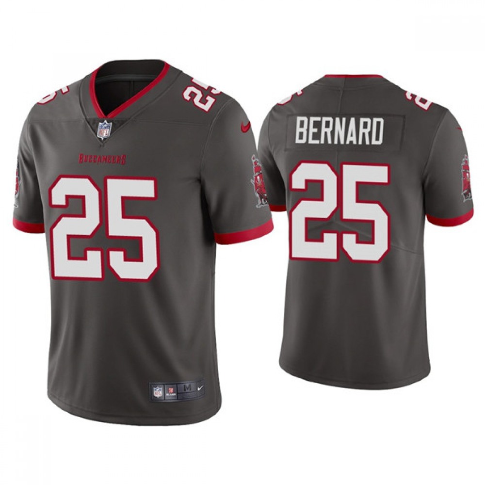 Men's Tampa Bay Buccaneers #25 Giovani Bernard Gray Vapor Untouchable Limited Stitched Jersey Men's Tampa Bay Buccaneers #25 Giovani Bernard Gray Vapor Untouchable Limited Stitched Jersey
