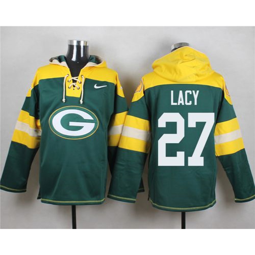 Nike Packers #27 Eddie Lacy Green Player Pullover NFL Hoodie