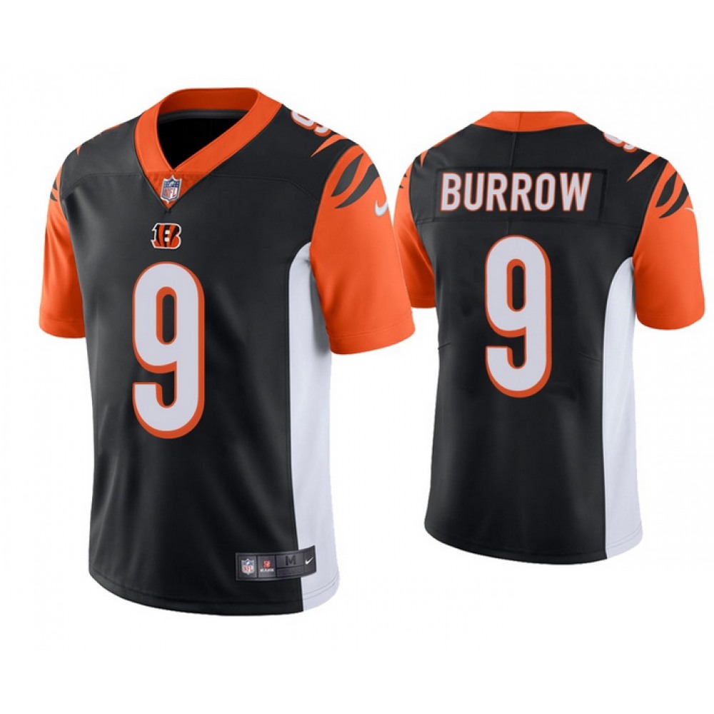 Men's Cincinnati Bengals #9 Joe Burrow Black Vapor Untouchable Limited Stitched NFL Jersey Men's Cincinnati Bengals #9 Joe Burrow Black Vapor Untouchable Limited Stitched NFL Jersey