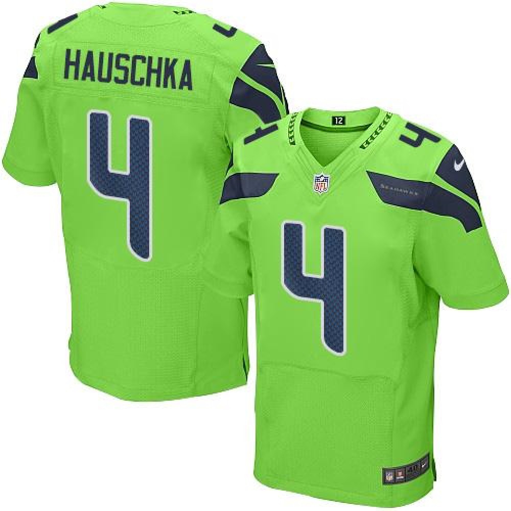 Nike Seahawks #4 Steven Hauschka Green Men's Stitched NFL Elite Rush Jersey Nike Seahawks #4 Steven Hauschka Green Men's Stitched NFL Elite Rush Jersey