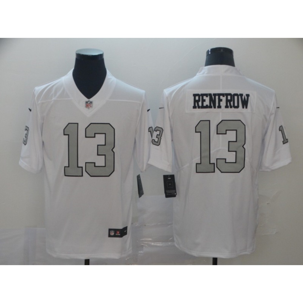 Men's Oakland Raiders #13 Hunter Renfrow White Color Rush Limited Stitched NFL Jersey Men's Oakland Raiders #13 Hunter Renfrow White Color Rush Limited Stitched NFL Jersey
