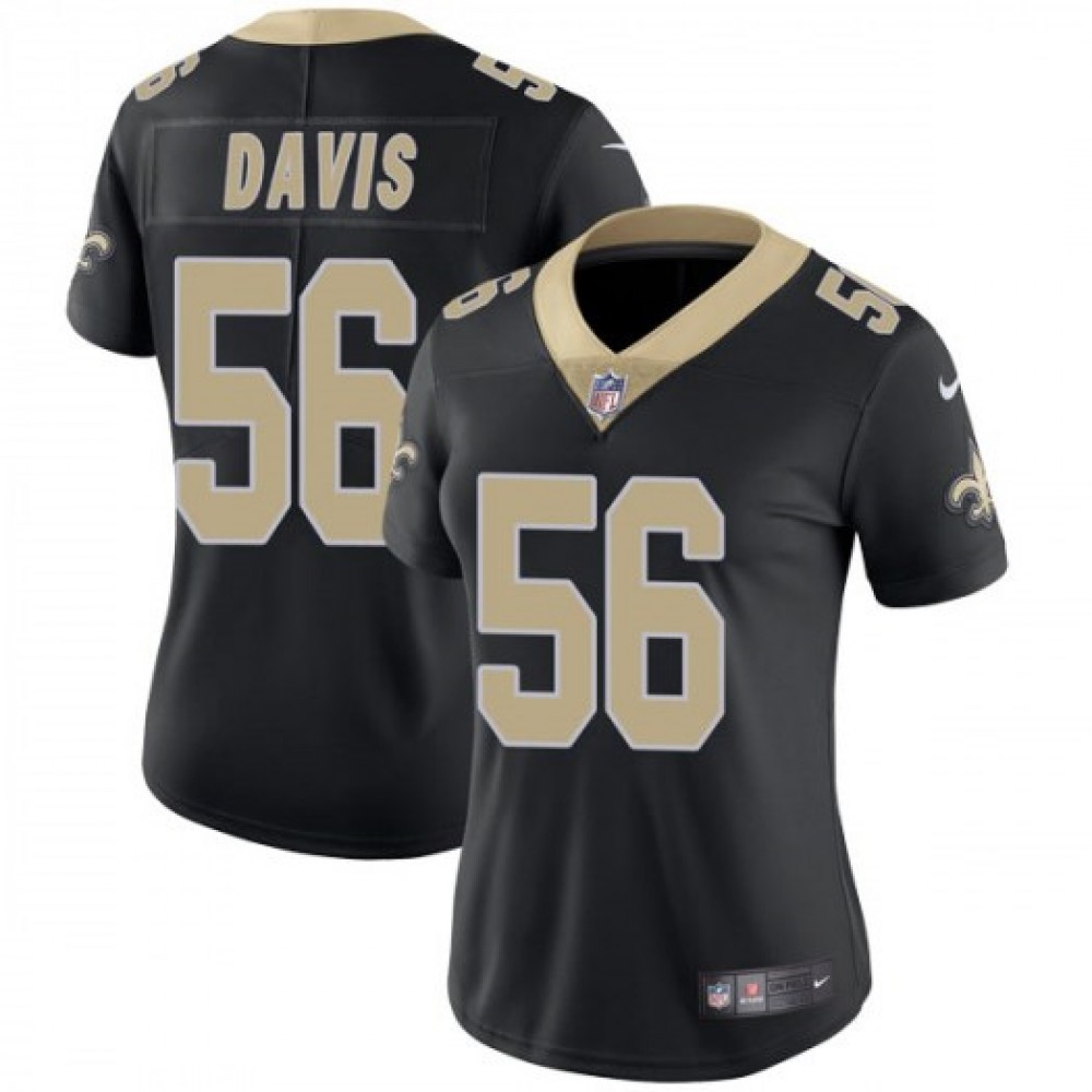 Women's New Orleans Saints #56 Demario Davis Black Vapor Untouchable Limited Stitched NFL Jersey(Run Small) Women's New Orleans Saints #56 Demario Davis Black Vapor Untouchable Limited Stitched NFL Jersey(Run Small)