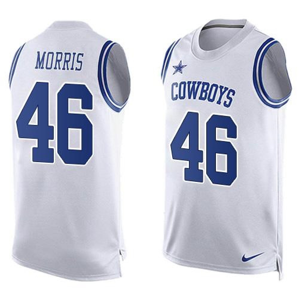 Nike Cowboys #46 Alfred Morris White Men's Stitched NFL Limited Tank Top Jersey Nike Cowboys #46 Alfred Morris White Men's Stitched NFL Limited Tank Top Jersey