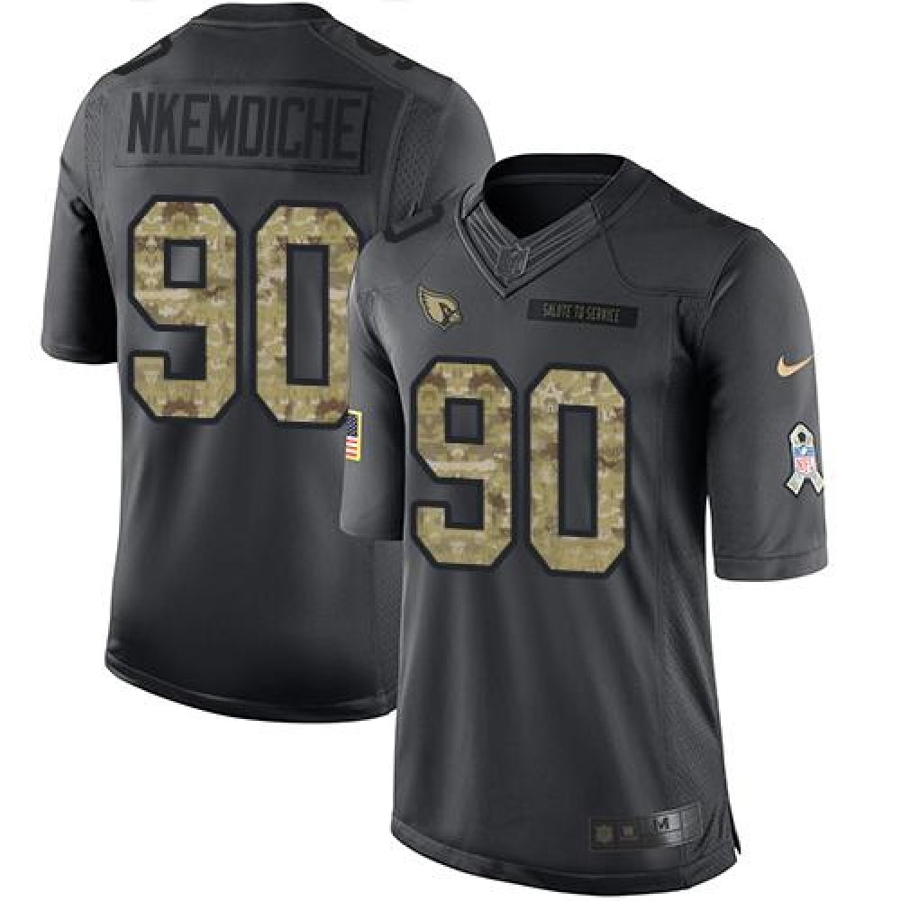 Nike Cardinals #90 Robert Nkemdiche Black Men's Stitched NFL Limited 2016 Salute to Service Jersey Nike Cardinals #90 Robert Nkemdiche Black Men's Stitched NFL Limited 2016 Salute to Service Jersey