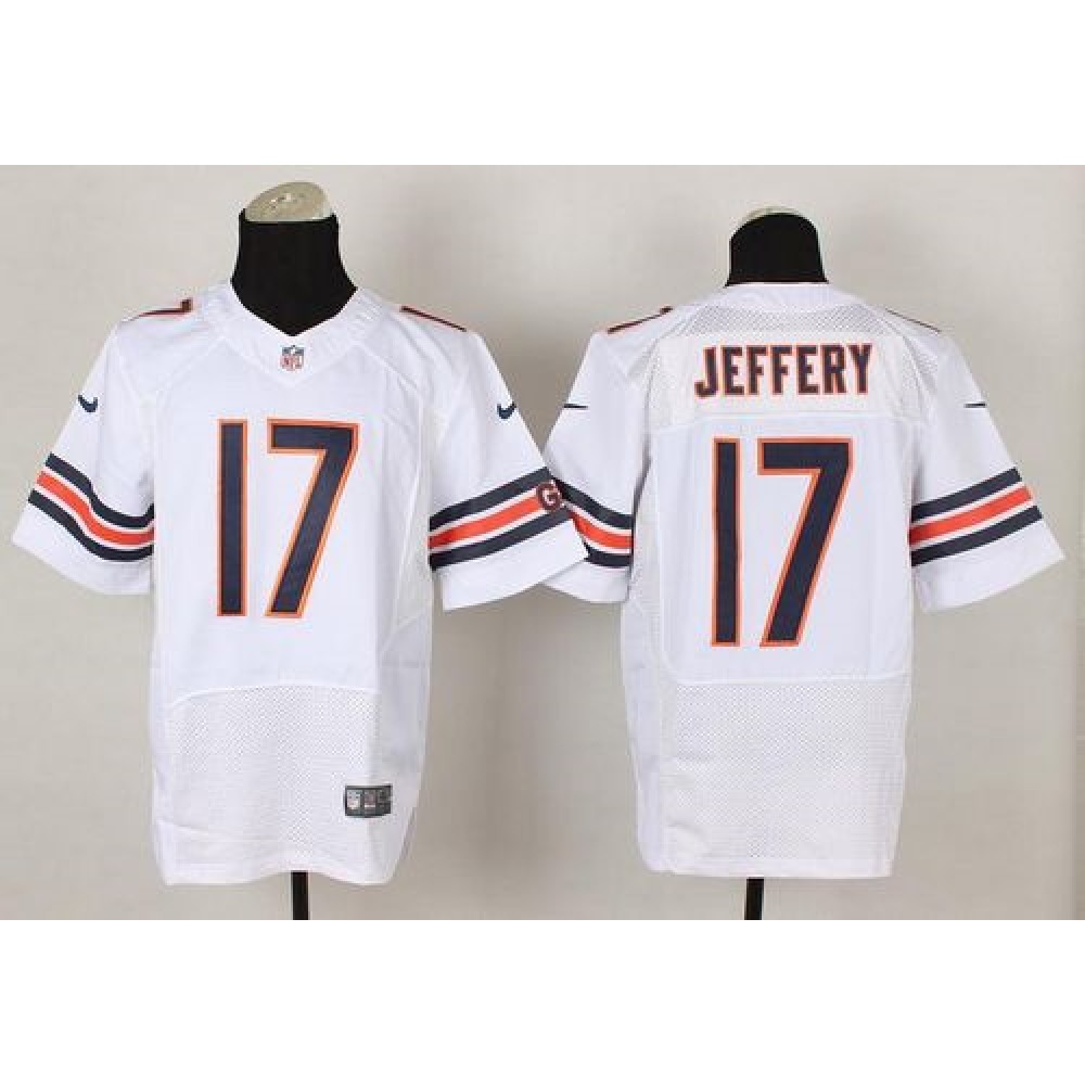 Nike Bears #17 Alshon Jeffery White Men's Stitched NFL Elite Jersey