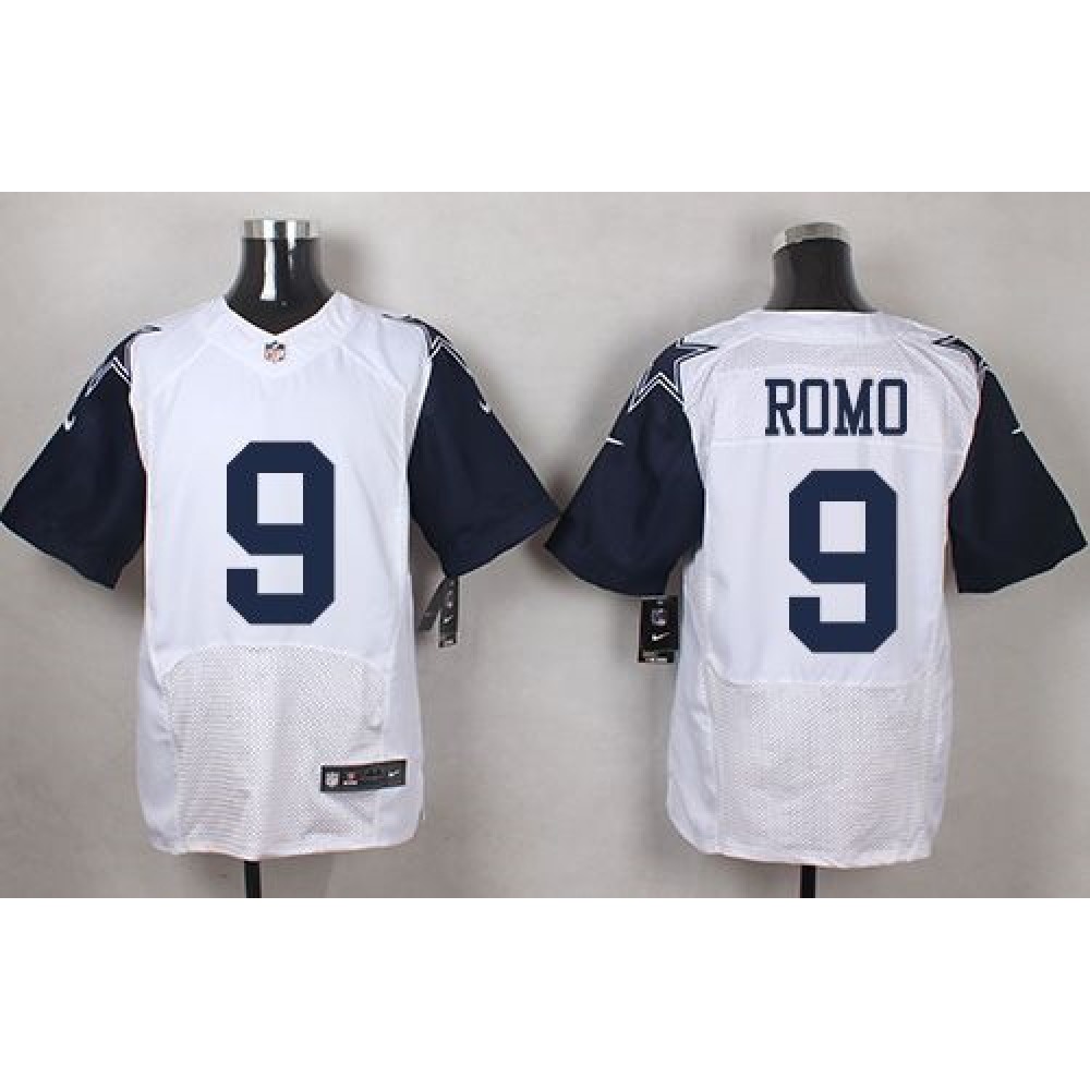 Nike Cowboys #9 Tony Romo White Men's Stitched NFL Elite Rush Jersey Nike Cowboys #9 Tony Romo White Men's Stitched NFL Elite Rush Jersey