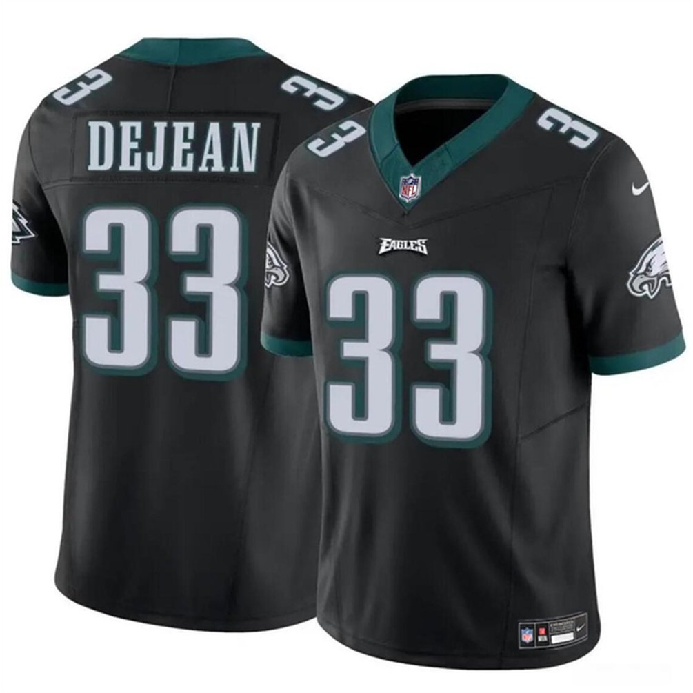 Youth Philadelphia Eagles #33 Cooper DeJean Black 2024 Draft F.U.S.E Vapor Untouchable Limited Stitched Football Jersey Youth Philadelphia Eagles #33 Cooper DeJean Black 2024 Draft F.U.S.E Vapor Untouchable Limited Stitched Football Jersey