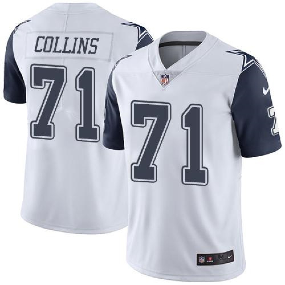 Nike Cowboys #71 La'el Collins White Men's Stitched NFL Limited Rush Jersey Nike Cowboys #71 La'el Collins White Men's Stitched NFL Limited Rush Jersey