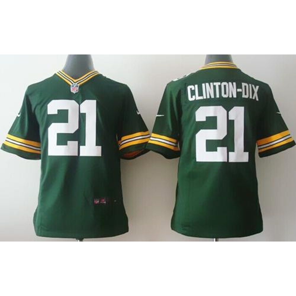 Nike Packers #21 Ha Ha Clinton-Dix Green Team Color Youth Stitched NFL Elite Jersey