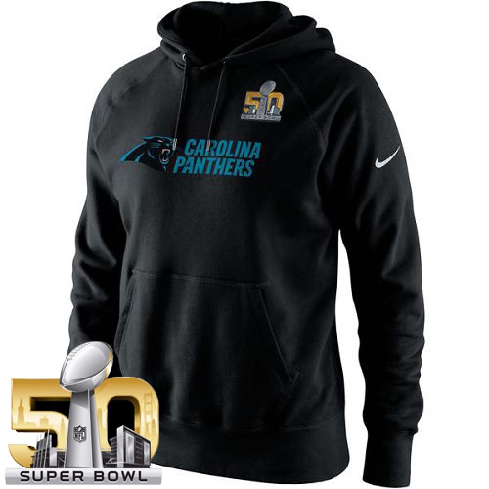 Men's Carolina Panthers Nike Black Super Bowl 50 Lockup Pullover Hoodie Men's Carolina Panthers Nike Black Super Bowl 50 Lockup Pullover Hoodie