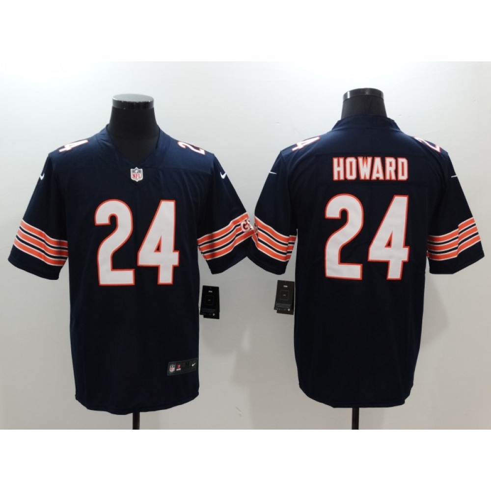Men's Chicago Bears #24 Jordan Howard Navy Vapor Untouchable Player Limited Jersey