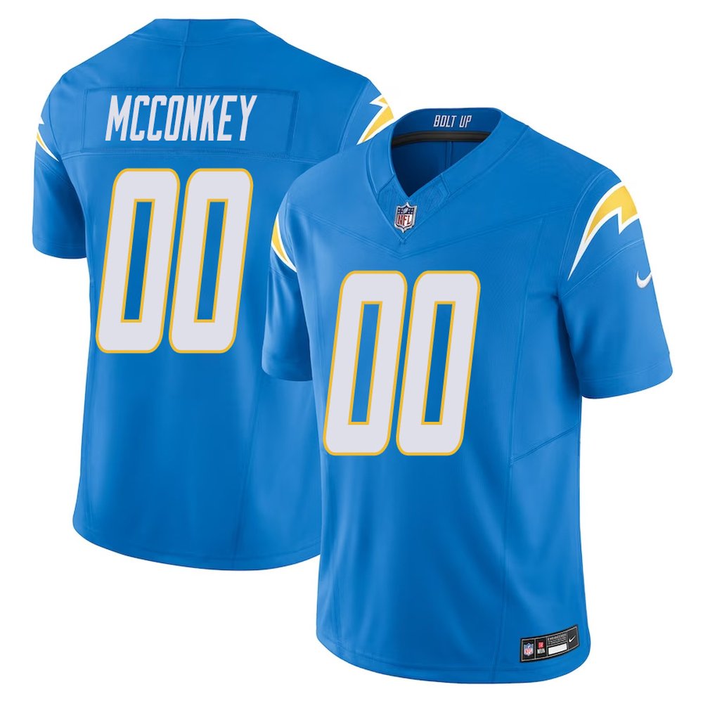 Men's Los Angeles Chargers Ladd McConkey Nike Powder Blue 2024 NFL Draft Player F.U.S.E. Vapor Untouchable Limited Stitched Football Jersey Men's Los Angeles Chargers Ladd McConkey Nike Powder Blue 2024 NFL Draft Player F.U.S.E. Vapor Untouchable Limited Stitched Football Jersey