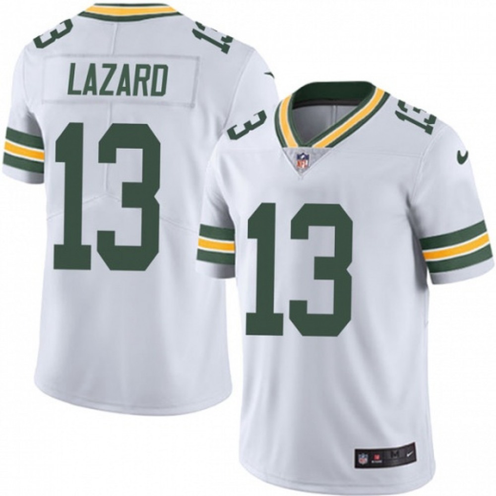 Men's Green Bay Packers #13 Allen Lazard White Vapor Untouchable Limited Stitched NFL Jersey Men's Green Bay Packers #13 Allen Lazard White Vapor Untouchable Limited Stitched NFL Jersey