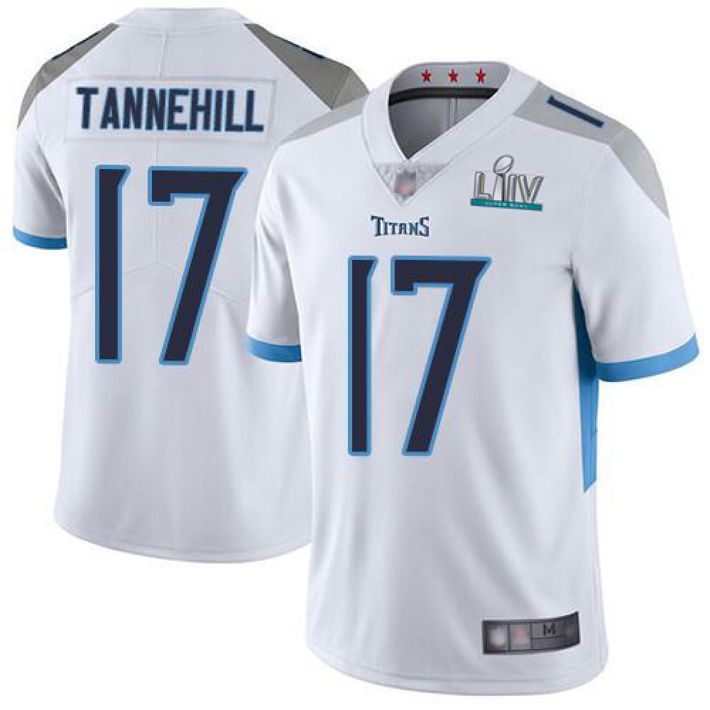 Men's Tennessee Titans #17 Ryan Tannehill Super Bowl LIV White Vapor Untouchable Stitched NFL Jersey Men's Tennessee Titans #17 Ryan Tannehill Super Bowl LIV White Vapor Untouchable Stitched NFL Jersey