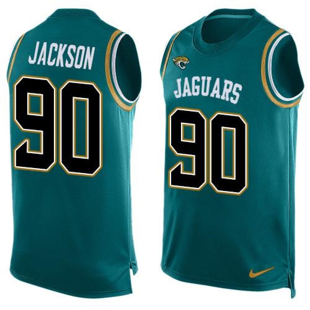 Nike Jaguars #90 Malik Jackson Teal Green Team Color Men's Stitched NFL Limited Tank Top Jersey Nike Jaguars #90 Malik Jackson Teal Green Team Color Men's Stitched NFL Limited Tank Top Jersey