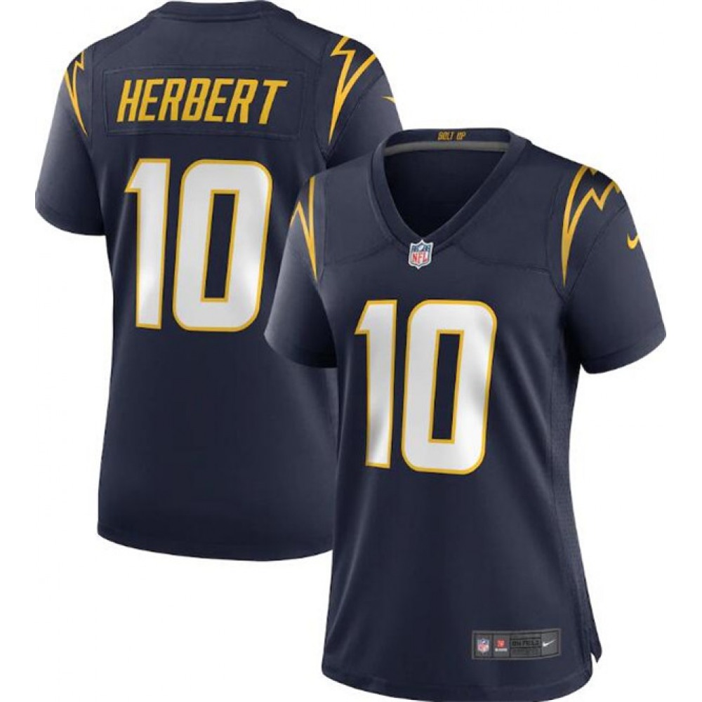 Women's Los Angeles Chargers #10 Justin Herbert Navy Vapor Untouchable Limited Stitched Jersey Women's Los Angeles Chargers #10 Justin Herbert Navy Vapor Untouchable Limited Stitched Jersey