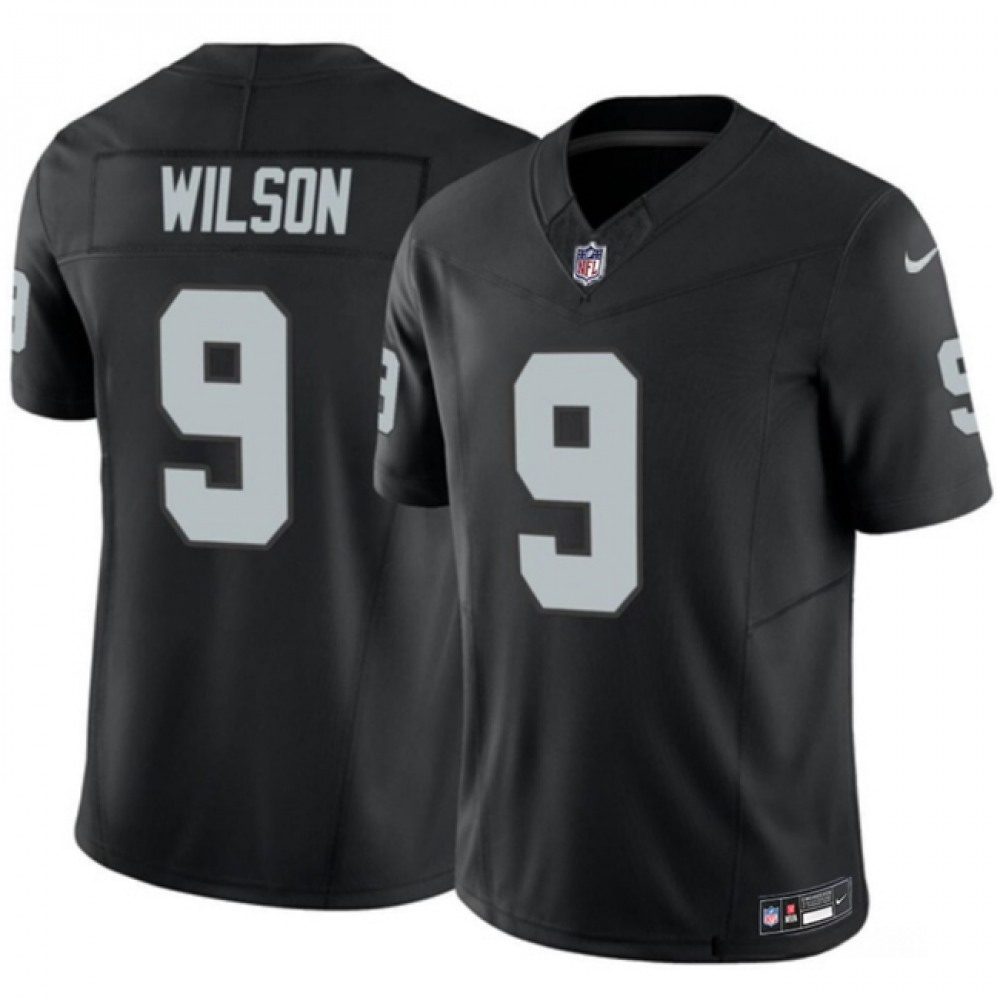 Men's Las Vegas Raiders #9 Tyree Wilson Black 2023 F.U.S.E Vapor Untouchable Stitched Football Jersey Men's Las Vegas Raiders #9 Tyree Wilson Black 2023 F.U.S.E Vapor Untouchable Stitched Football Jersey