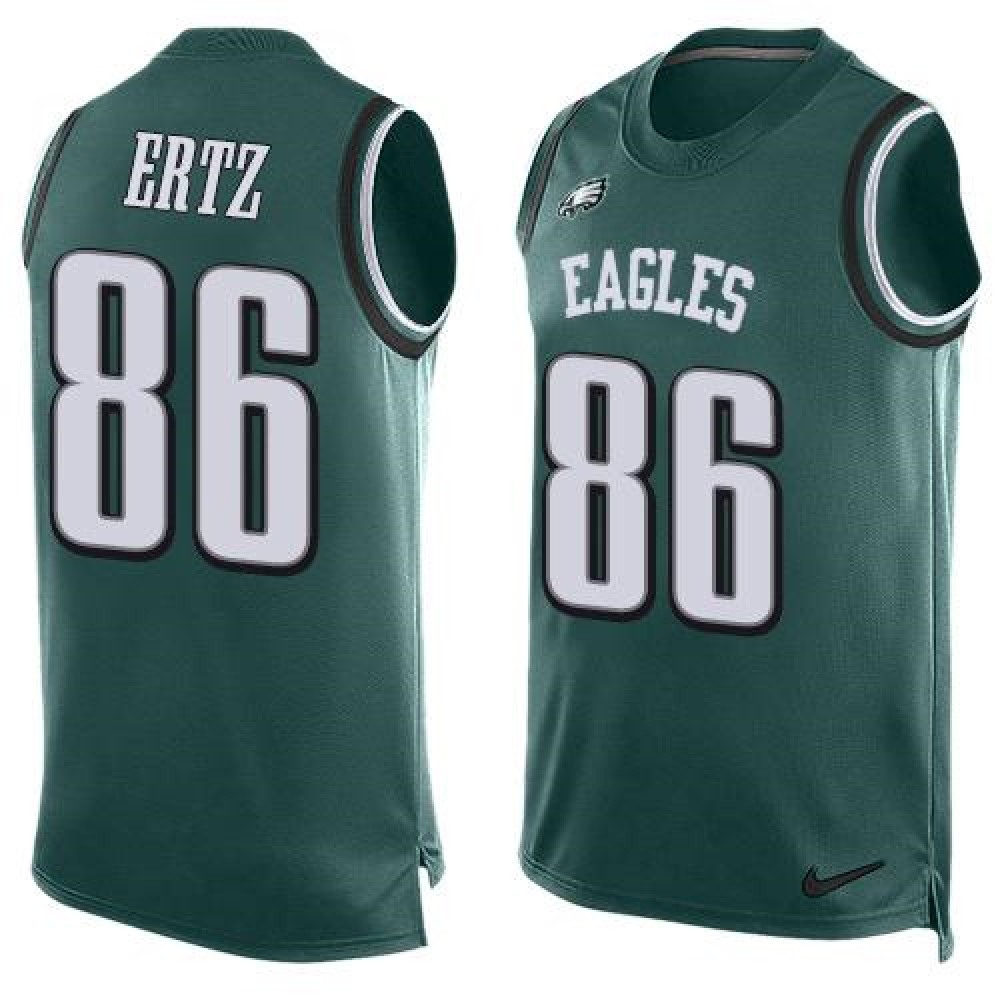 Nike Eagles #86 Zach Ertz Midnight Green Team Color Men's Stitched NFL Limited Tank Top Jersey Nike Eagles #86 Zach Ertz Midnight Green Team Color Men's Stitched NFL Limited Tank Top Jersey