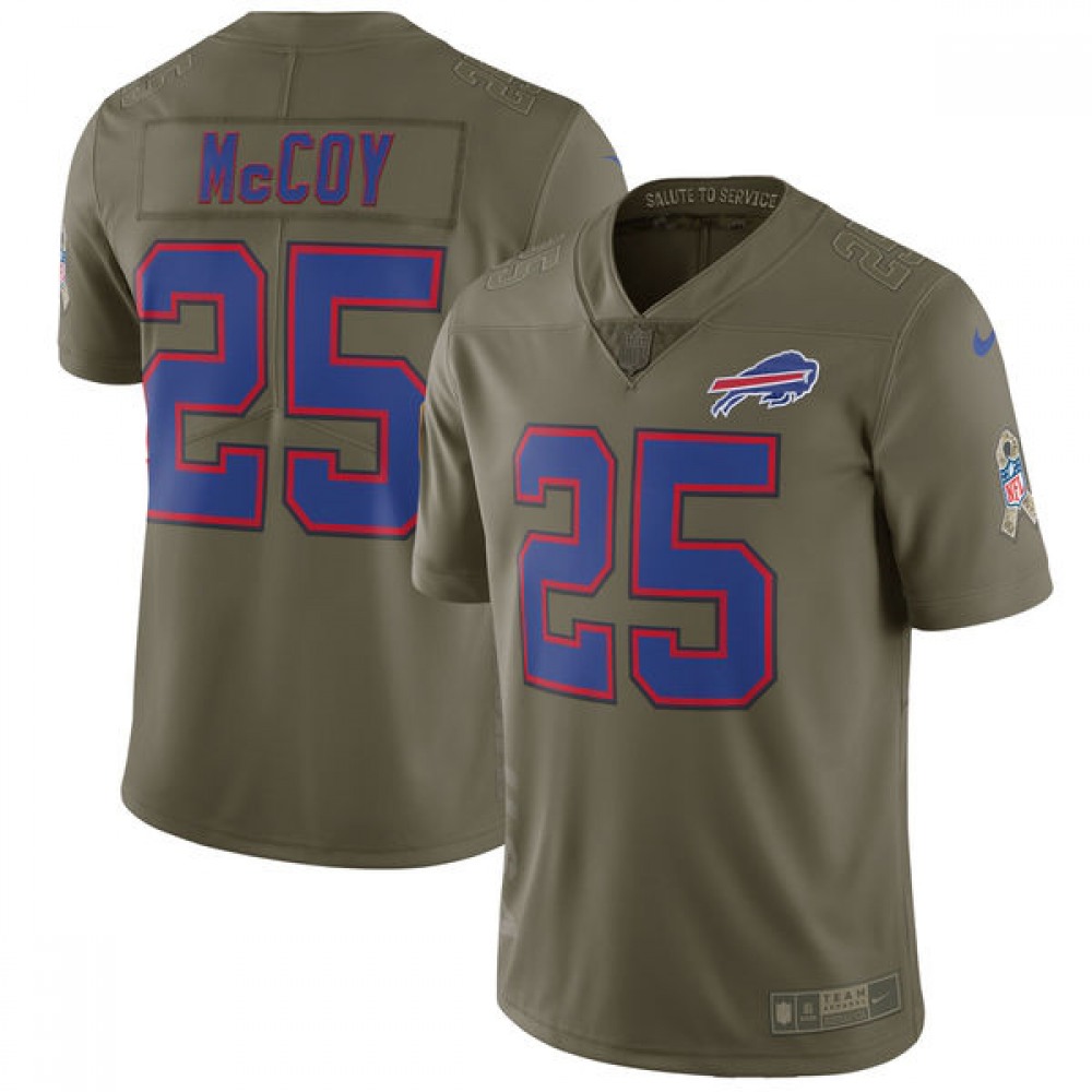 Men's Nike Buffalo Bills #25 LeSean McCoy Olive Salute To Service Limited Stitched NFL Jersey Men's Nike Buffalo Bills #25 LeSean McCoy Olive Salute To Service Limited Stitched NFL Jersey