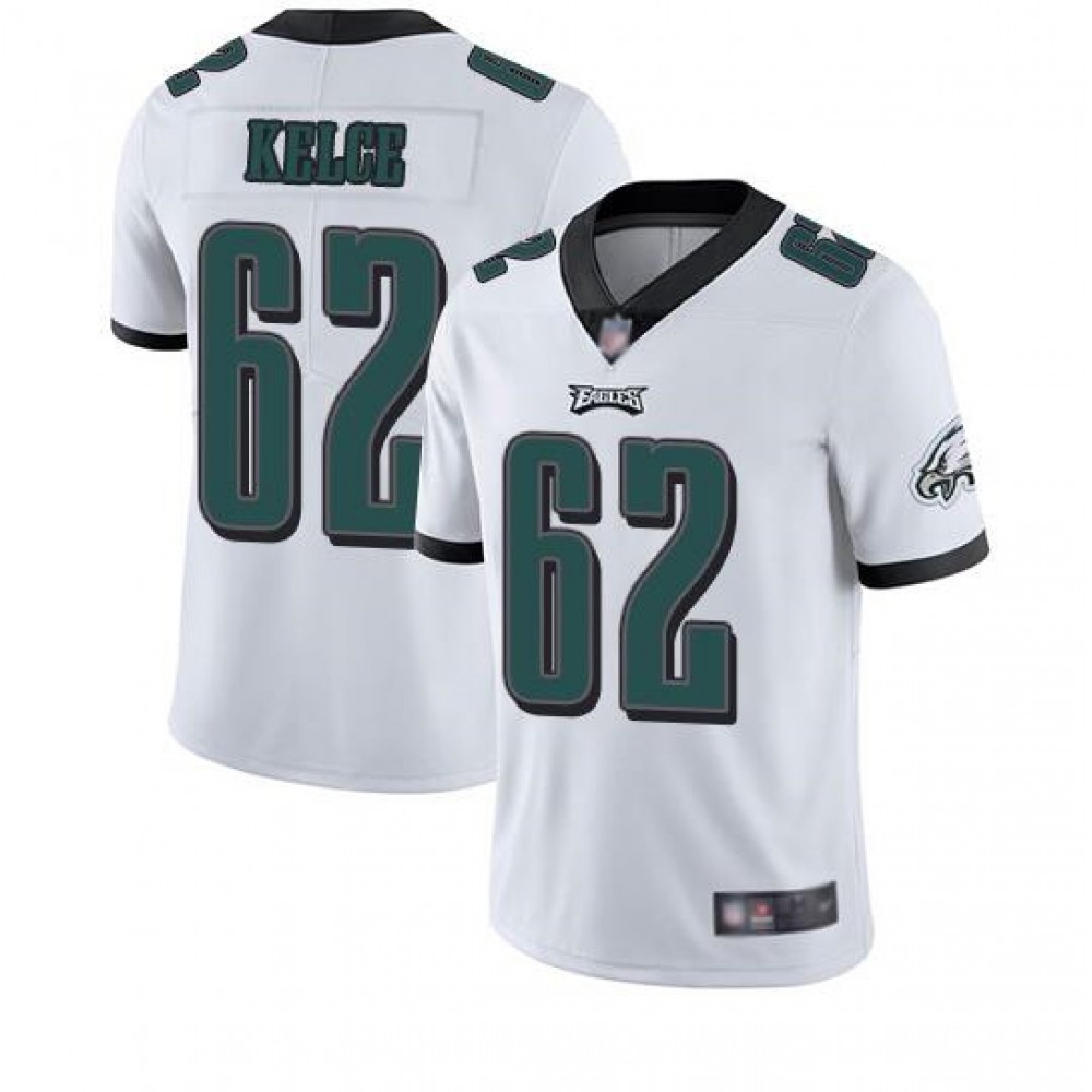 Men's Philadelphia Eagles #62 Jason Kelce White Vapor Untouchable Limited Stitched NFL Jersey Men's Philadelphia Eagles #62 Jason Kelce White Vapor Untouchable Limited Stitched NFL Jersey