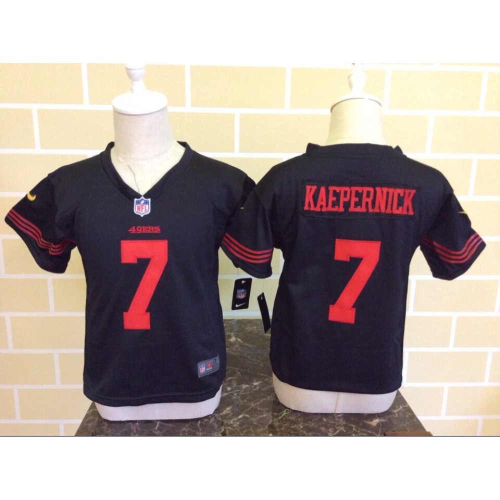 Toddler Nike San Francisco 49ers #7 Colin Kaepernick Black Stitched NFL Jersey Toddler Nike San Francisco 49ers #7 Colin Kaepernick Black Stitched NFL Jersey