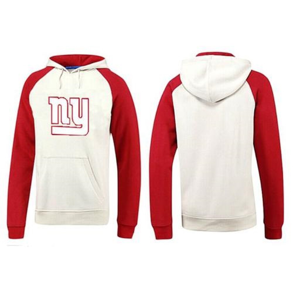 New York Giants Logo Pullover Hoodie White & Red New York Giants Logo Pullover Hoodie White & Red