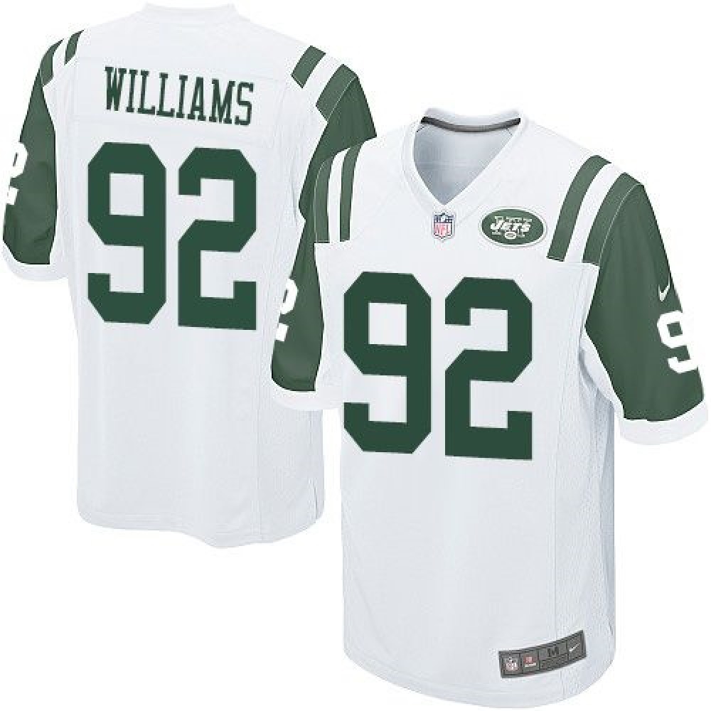 Nike Jets #92 Leonard Williams White Youth Stitched NFL Elite Jersey Nike Jets #92 Leonard Williams White Youth Stitched NFL Elite Jersey