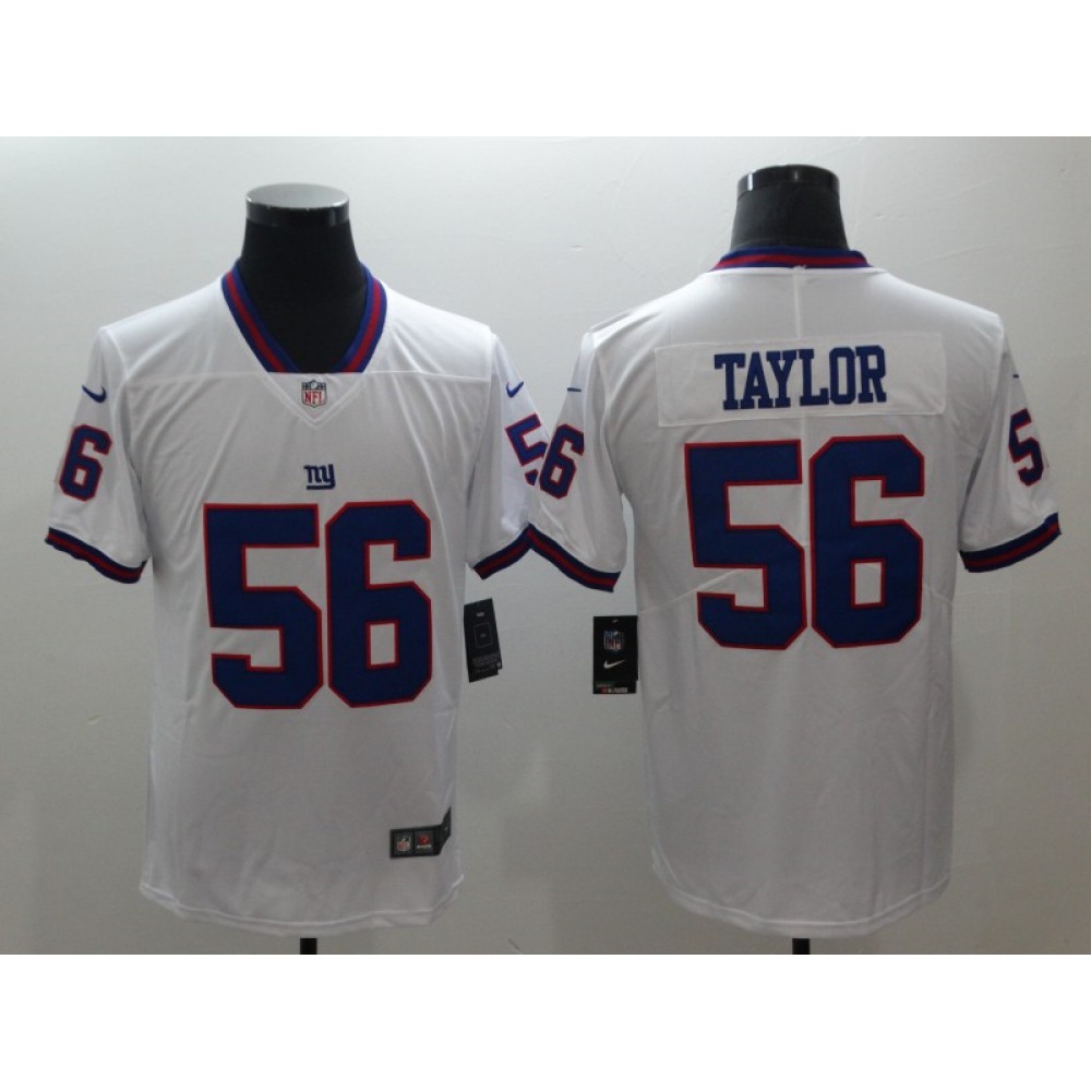 Men's New York Giants #56 Lawrence Taylor White 2018 NFL Color Rush Limited Stitched Jersey Men's New York Giants #56 Lawrence Taylor White 2018 NFL Color Rush Limited Stitched Jersey