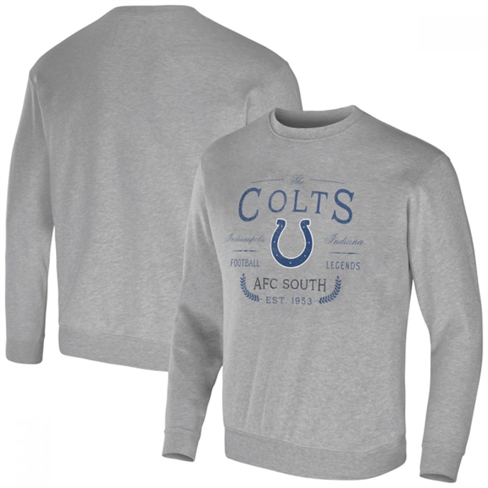 Men's Indianapolis Colts Gray Darius Rucker Collection Pullover Sweatshirt Men's Indianapolis Colts Gray Darius Rucker Collection Pullover Sweatshirt