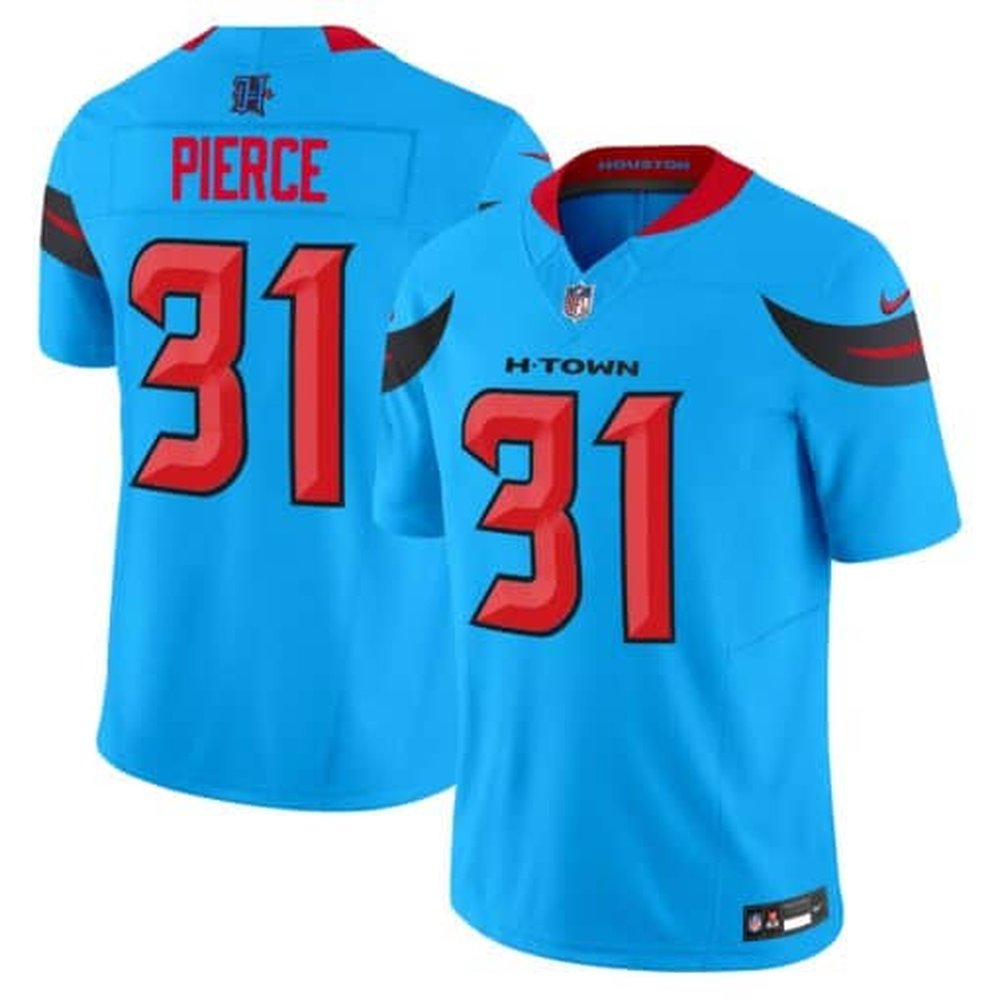 Men's Nike Dameon Pierce Blue Houston Texans #31 Vapor F.U.S.E. Limited Jersey Men's Nike Dameon Pierce Blue Houston Texans #31 Vapor F.U.S.E. Limited Jersey