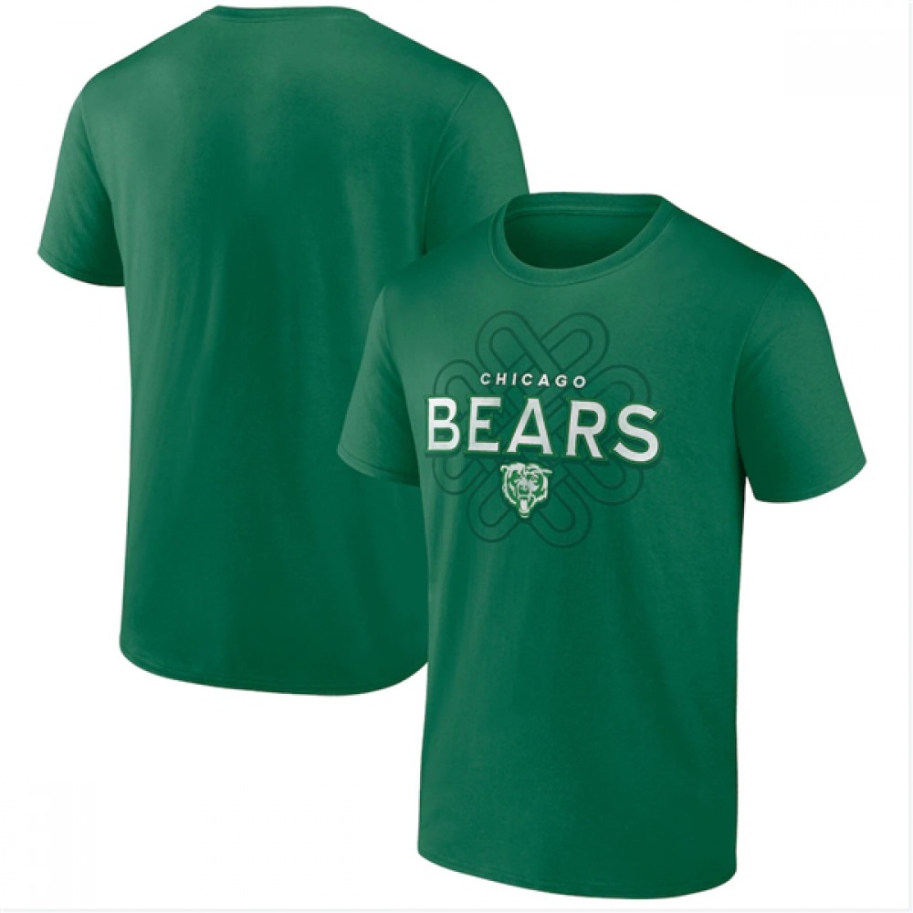 Men's Chicago Bears Kelly Green Celtic Knot T-Shirt Men's Chicago Bears Kelly Green Celtic Knot T-Shirt