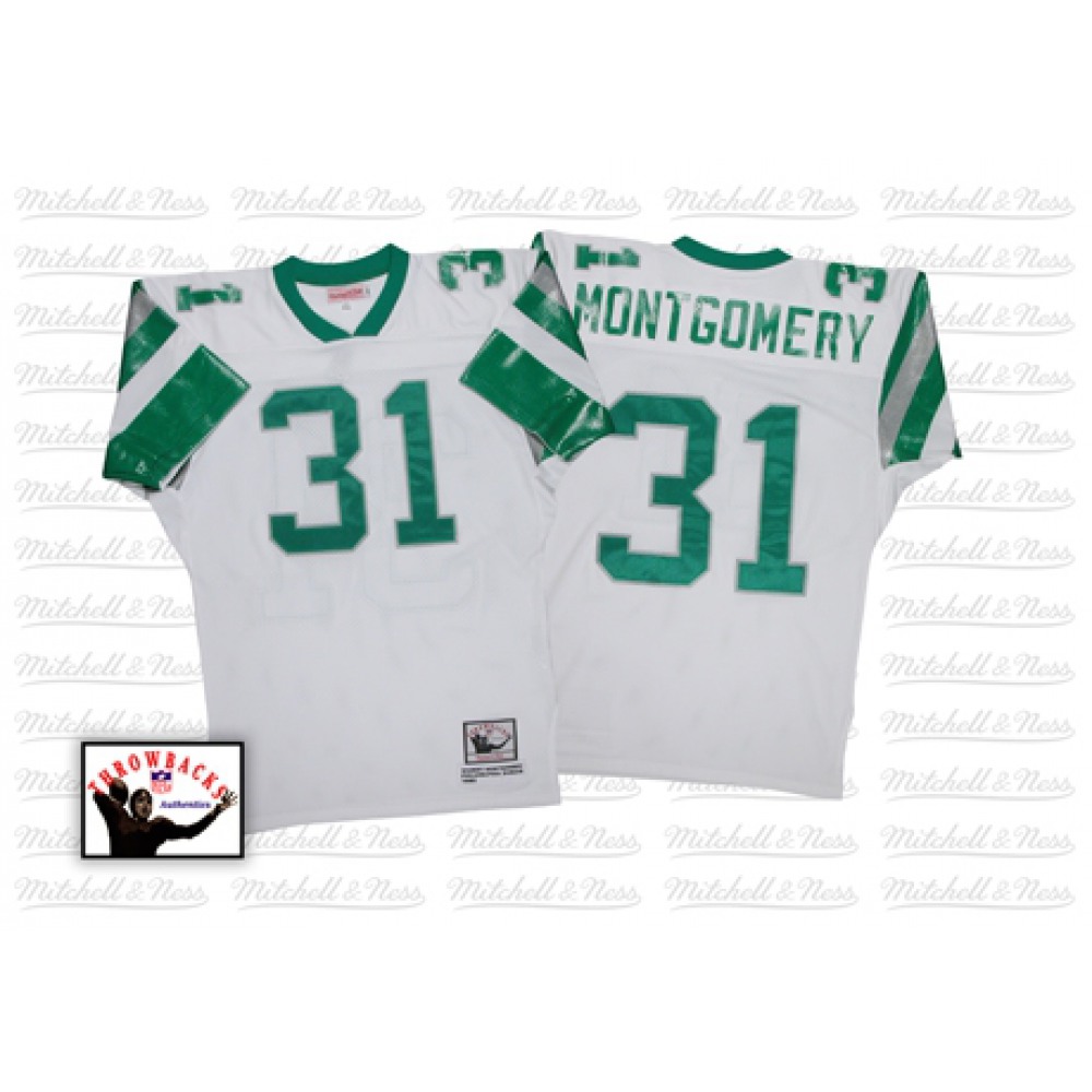 Mitchell And Ness Eagles #31 Wilbert Montgomery White Stitched Throwback NFL Jersey Mitchell And Ness Eagles #31 Wilbert Montgomery White Stitched Throwback NFL Jersey