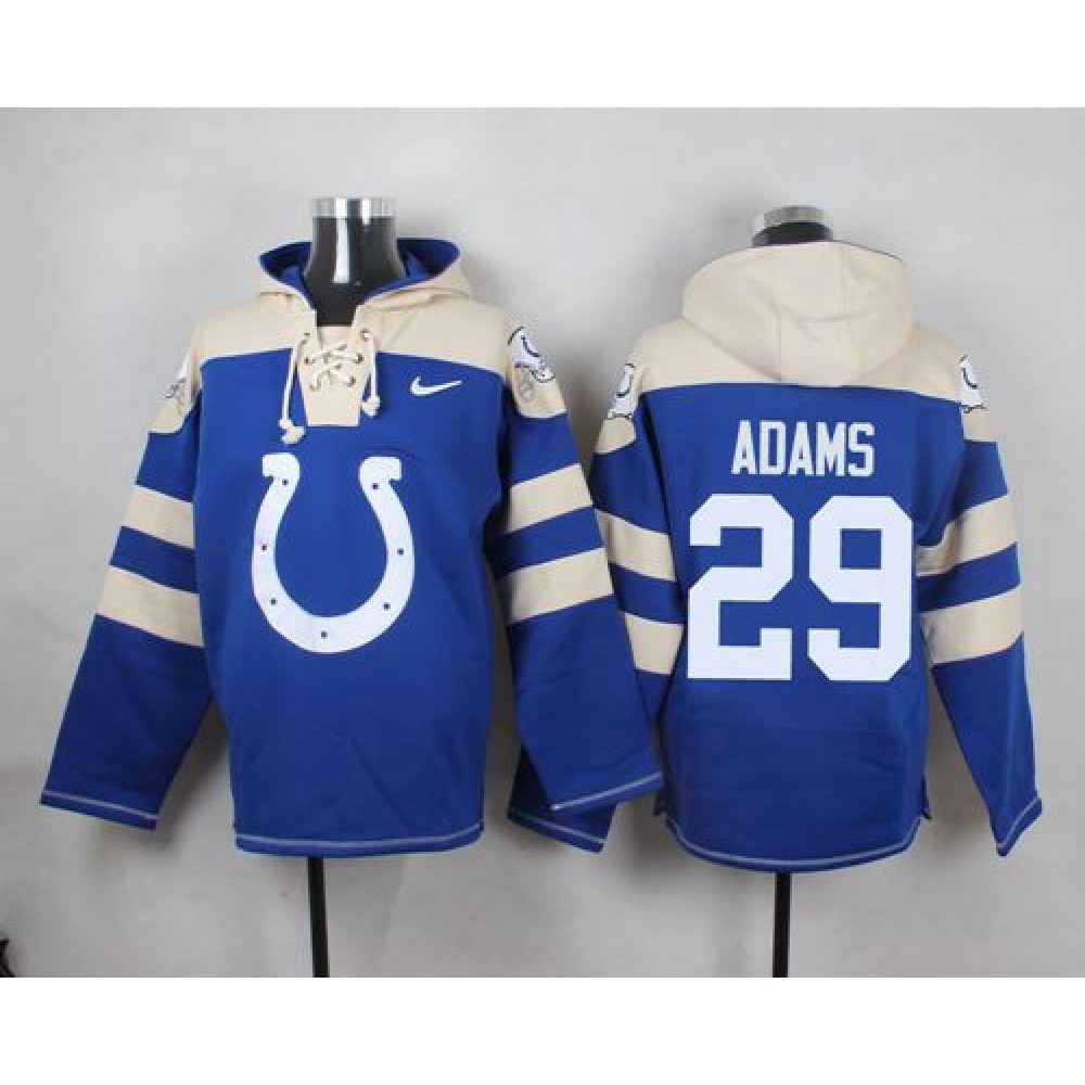 Nike Colts #29 Mike Adams Royal Blue Player Pullover NFL Hoodie Nike Colts #29 Mike Adams Royal Blue Player Pullover NFL Hoodie