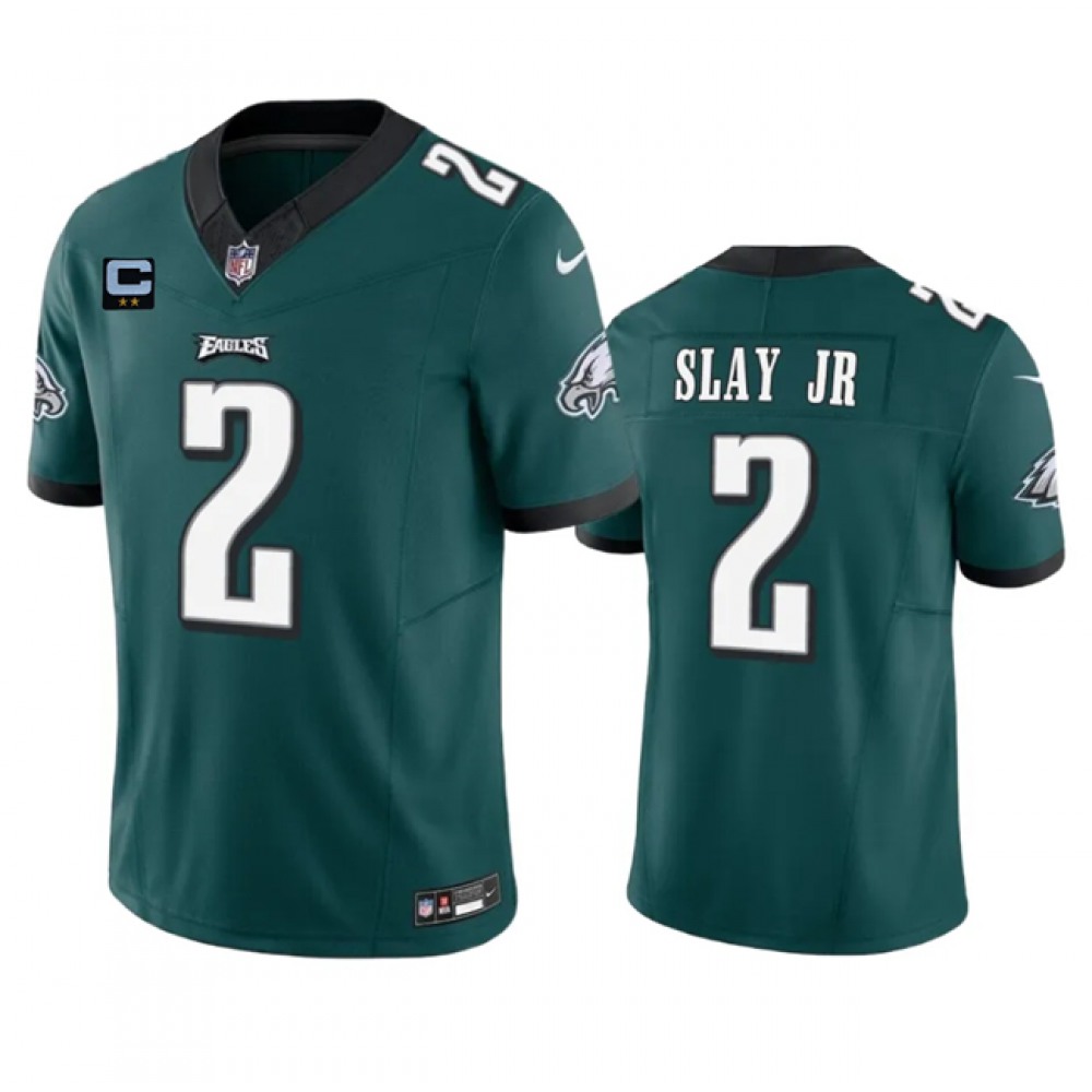 Men's Philadelphia Eagles #2 Darius Slay JR Green 2023 F.U.S.E. With 2-Star C Patch Vapor Untouchable Limited Stitched Football Jersey Men's Philadelphia Eagles #2 Darius Slay JR Green 2023 F.U.S.E. With 2-Star C Patch Vapor Untouchable Limited Stitched Football Jersey