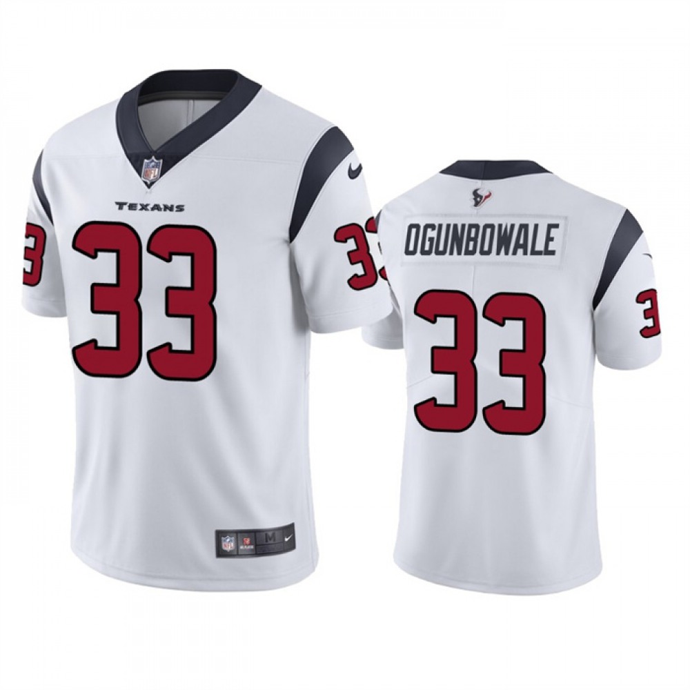 Men's Houston Texans #33 Dare Ogunbowale White Vapor Untouchable Limited Stitched Jersey Men's Houston Texans #33 Dare Ogunbowale White Vapor Untouchable Limited Stitched Jersey