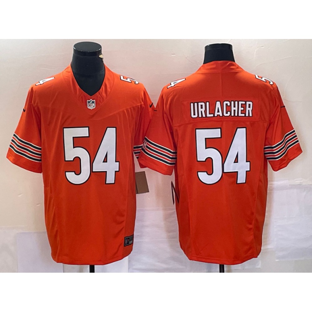 Men's Chicago Bears #54 Brian Urlacher Orange 2023 F.U.S.E. Vapor Untouchable Limited Stitched Football Jersey Men's Chicago Bears #54 Brian Urlacher Orange 2023 F.U.S.E. Vapor Untouchable Limited Stitched Football Jersey