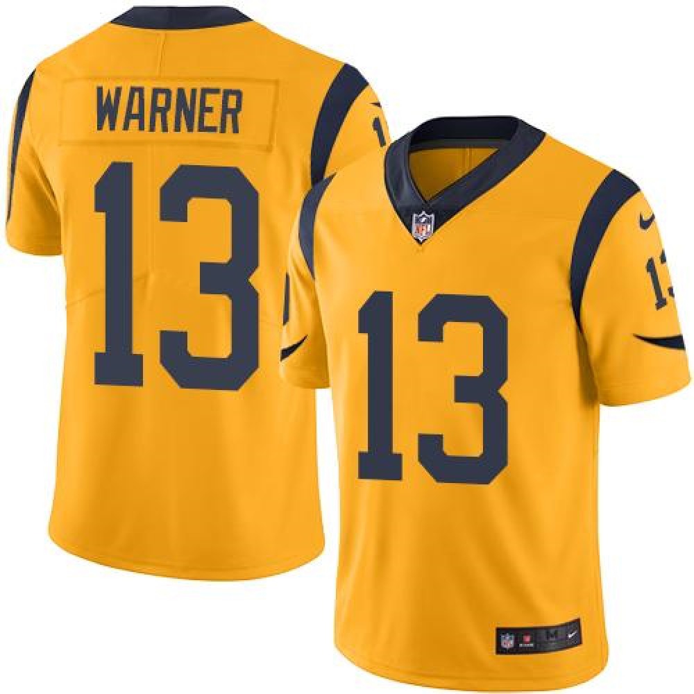 Nike Rams #13 Kurt Warner Gold Youth Stitched NFL Limited Rush Jersey Nike Rams #13 Kurt Warner Gold Youth Stitched NFL Limited Rush Jersey