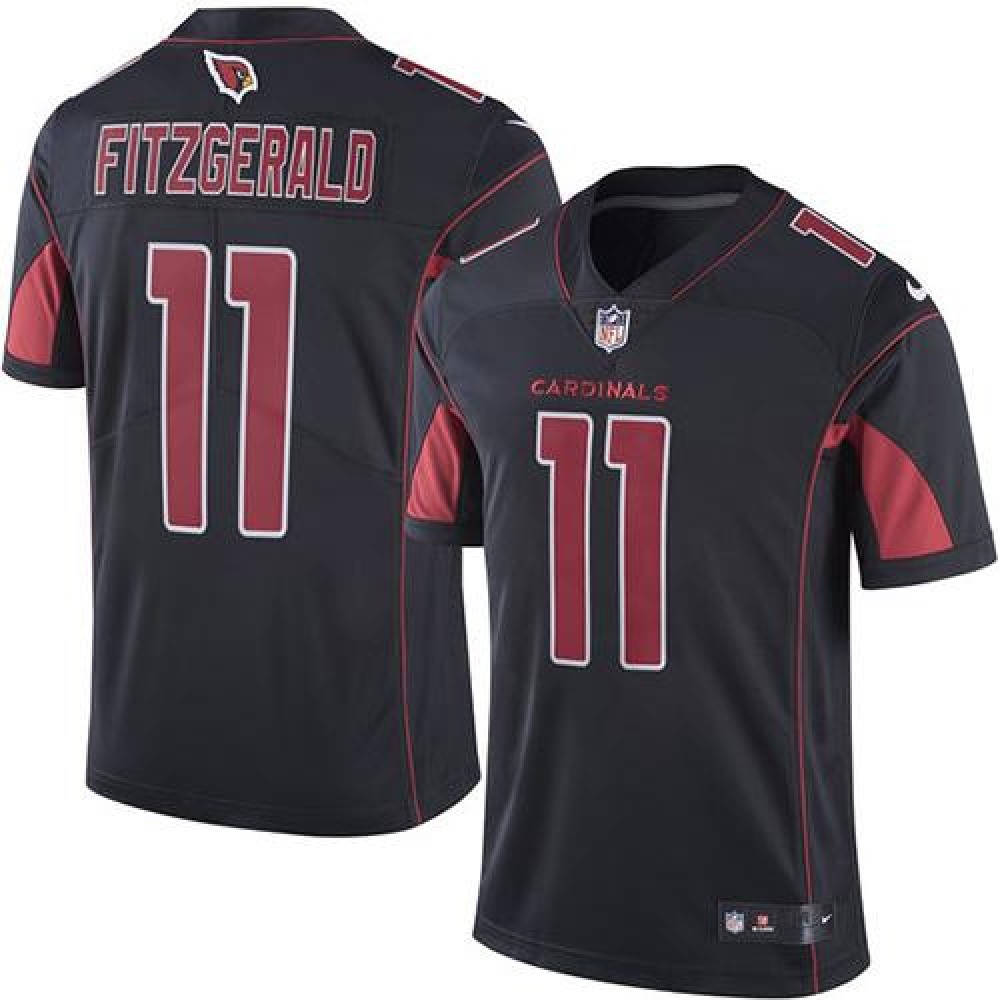 Nike Cardinals #11 Larry Fitzgerald Black Youth Stitched NFL Limited Rush Jersey Nike Cardinals #11 Larry Fitzgerald Black Youth Stitched NFL Limited Rush Jersey