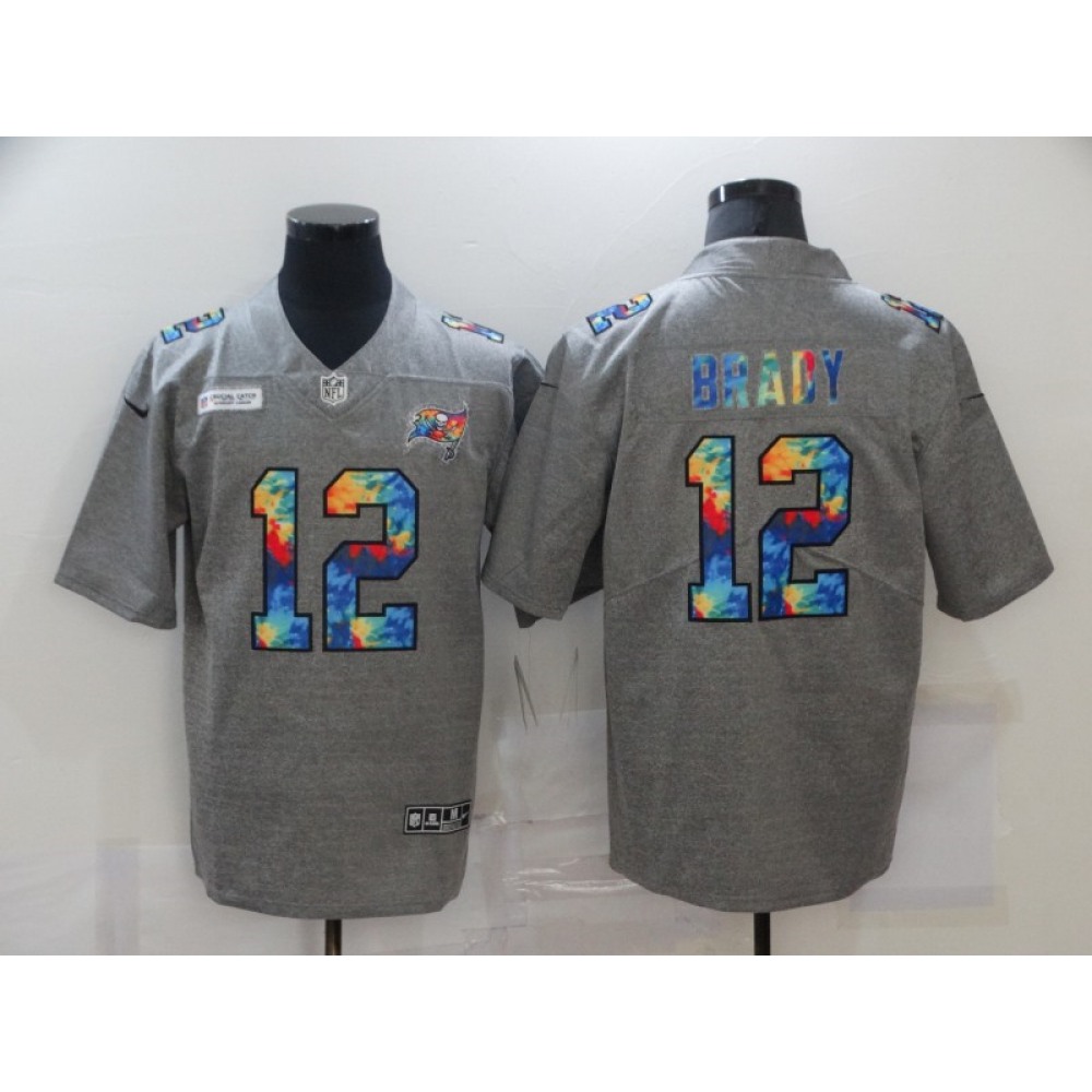 Men's Tampa Bay Buccaneers #12 Tom Brady 2020 Grey Crucial Catch Limited Stitched Jersey Men's Tampa Bay Buccaneers #12 Tom Brady 2020 Grey Crucial Catch Limited Stitched Jersey