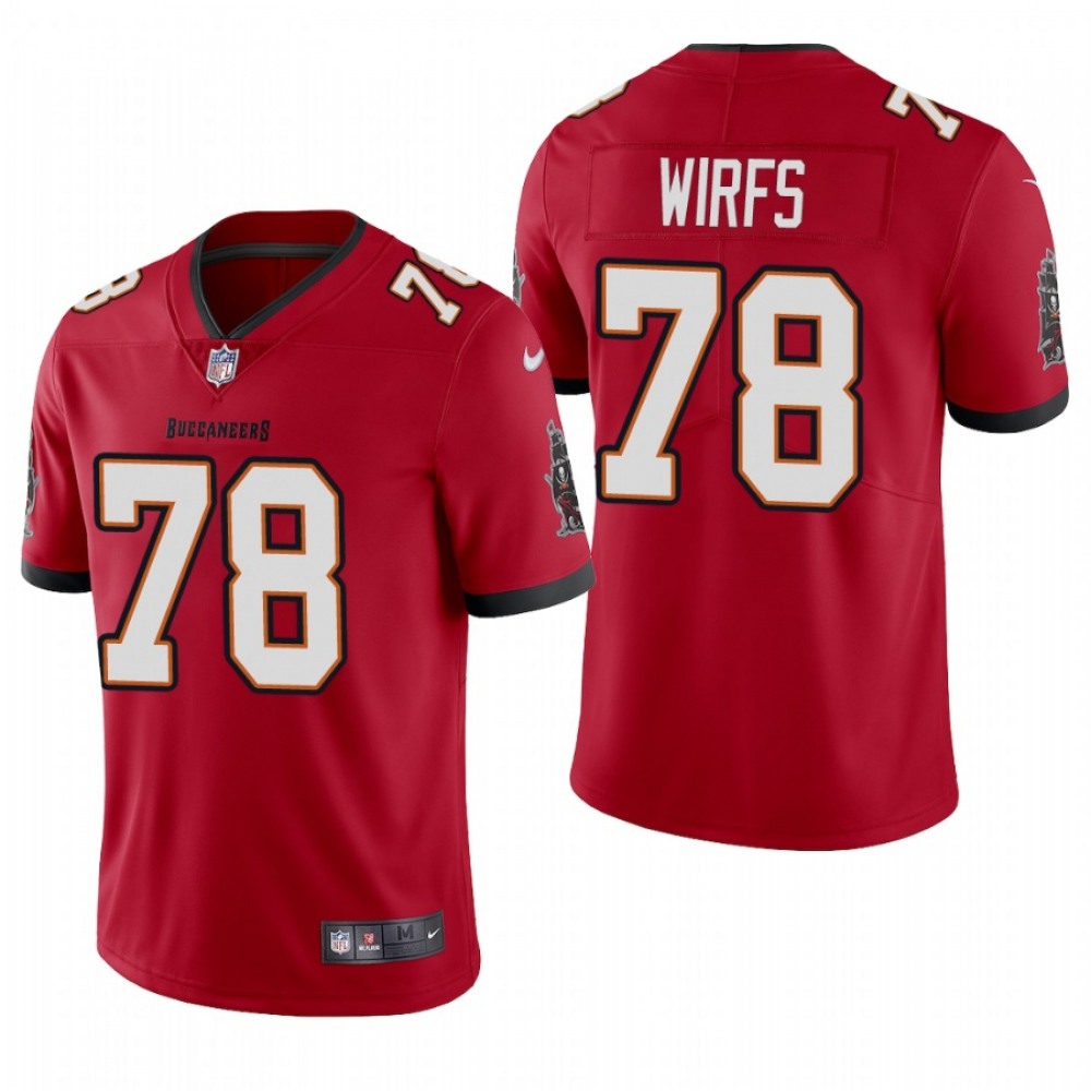Men's Tampa Bay Buccaneers #78 Tristan Wirfs New Red Vapor Untouchable Limited Stitched Jersey Men's Tampa Bay Buccaneers #78 Tristan Wirfs New Red Vapor Untouchable Limited Stitched Jersey
