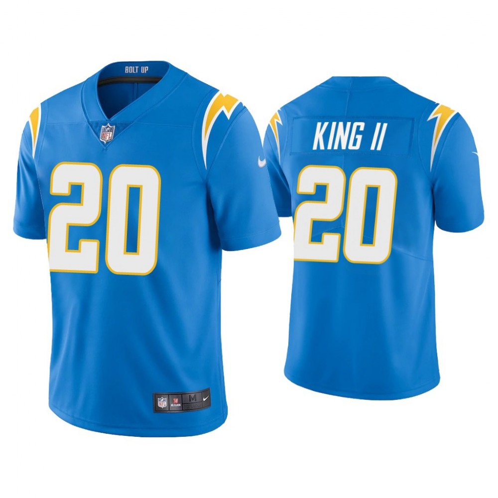 Men's Los Angeles Chargers #20 Desmond King II 2020 Blue Vapor Untouchable Limited Stitched Jersey Men's Los Angeles Chargers #20 Desmond King II 2020 Blue Vapor Untouchable Limited Stitched Jersey