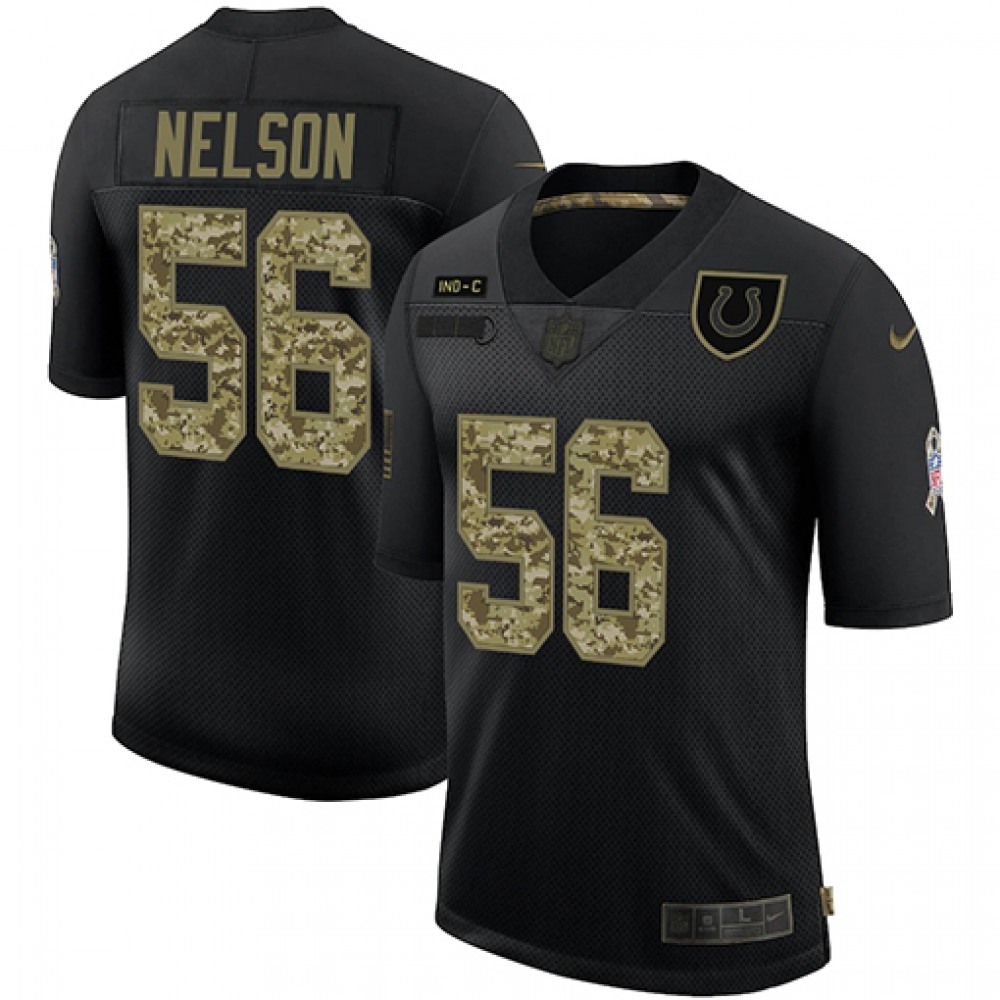 Men's Indianapolis Colts #56 Quenton Nelson 2020 Black Camo Salute To Service Limited Stitched Jersey Men's Indianapolis Colts #56 Quenton Nelson 2020 Black Camo Salute To Service Limited Stitched Jersey