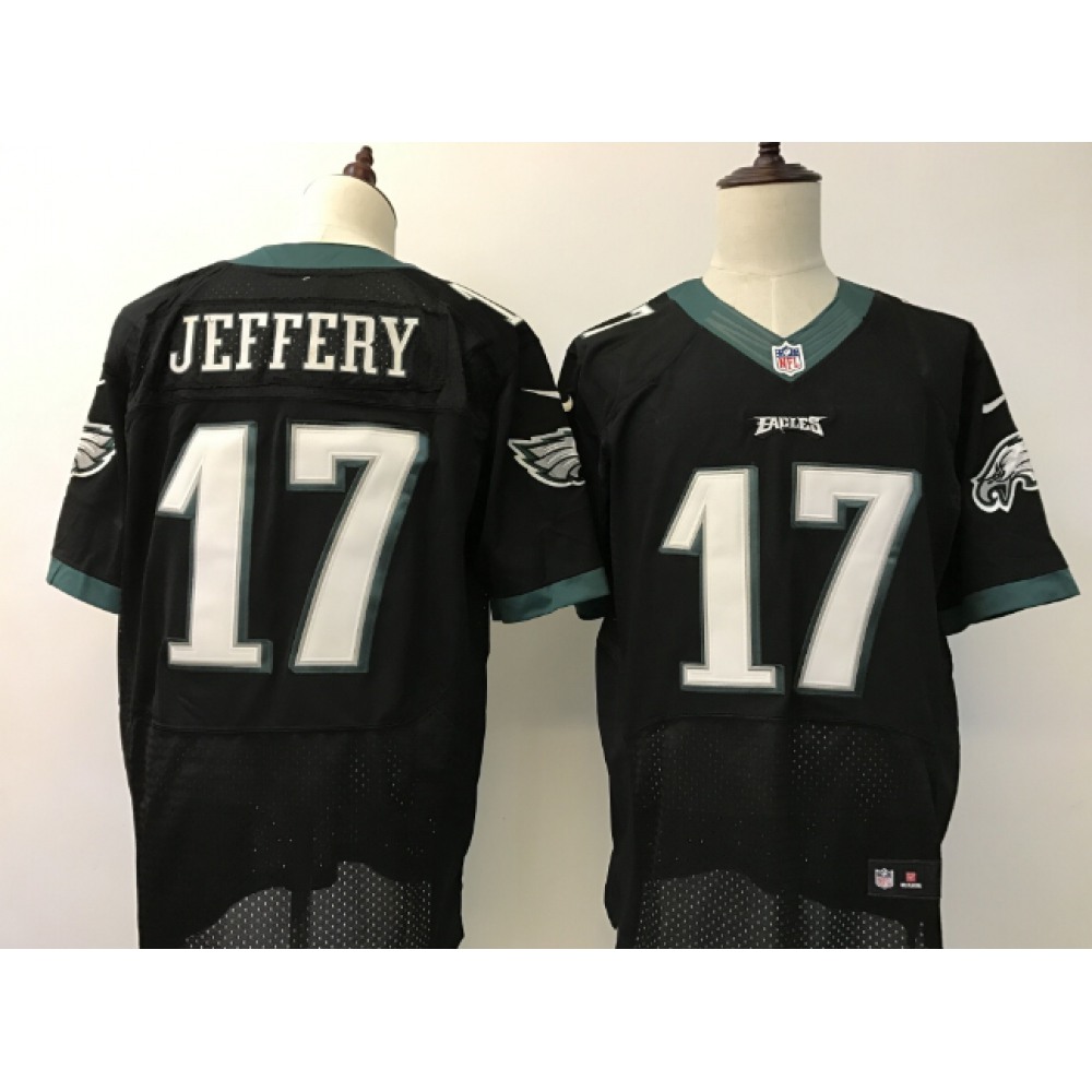 Men's Philadelphia Eagles #17 Alshon Jeffery Nike Black 2017 Elite Stitched NFL Jersey Men's Philadelphia Eagles #17 Alshon Jeffery Nike Black 2017 Elite Stitched NFL Jersey