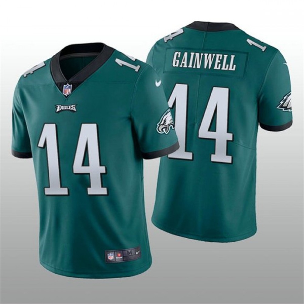 Men's Philadelphia Eagles #14 Kenneth Gainwell Green Vapor Untouchable Stitched Football Jersey Men's Philadelphia Eagles #14 Kenneth Gainwell Green Vapor Untouchable Stitched Football Jersey