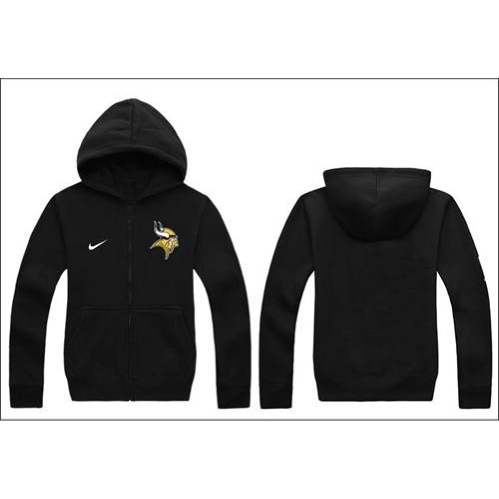 Nike Minnesota Vikings Authentic Logo Hoodie Black