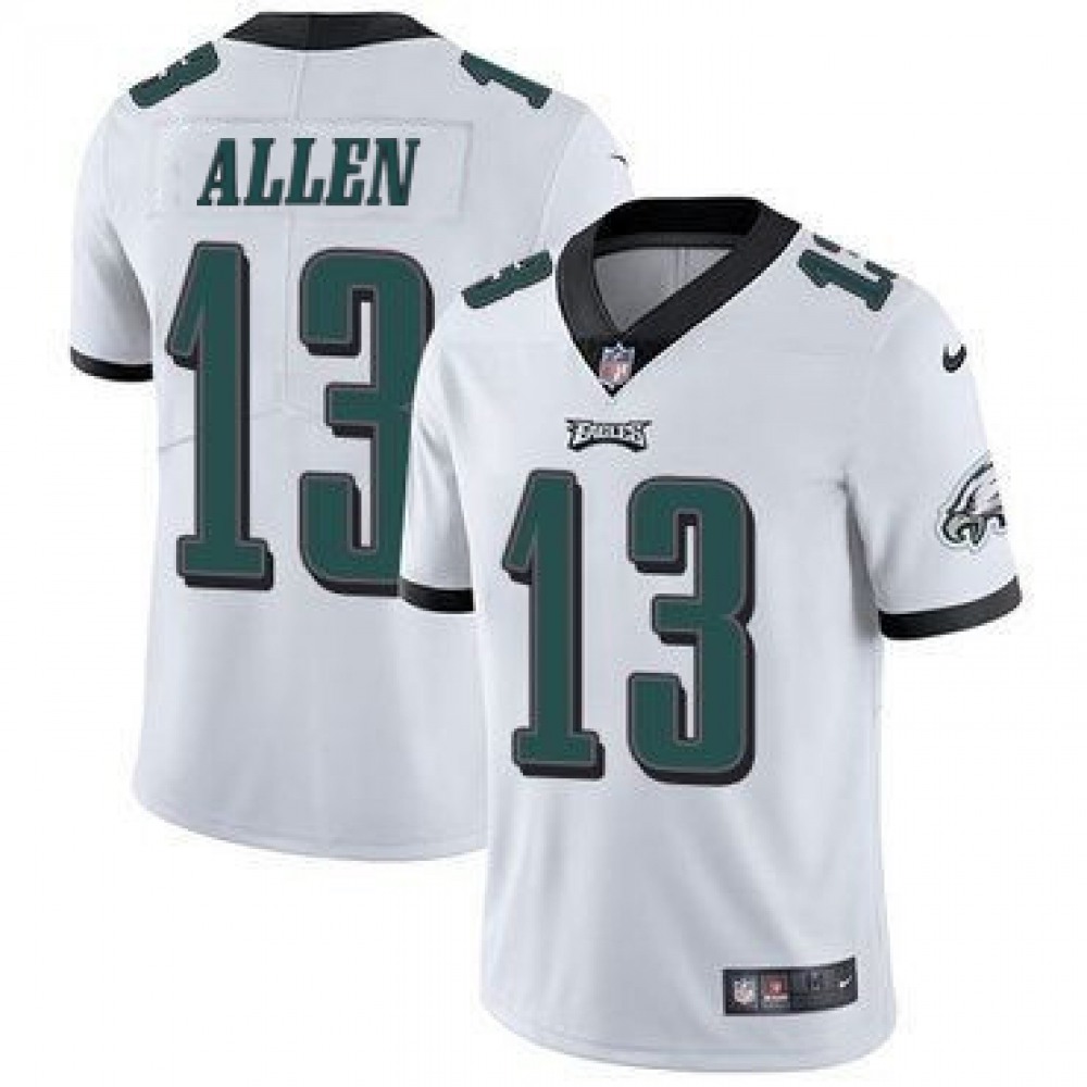 Men's Philadelphia Eagles #13 Devon Allen White Vapor Untouchable Limited Stitched Jersey Men's Philadelphia Eagles #13 Devon Allen White Vapor Untouchable Limited Stitched Jersey