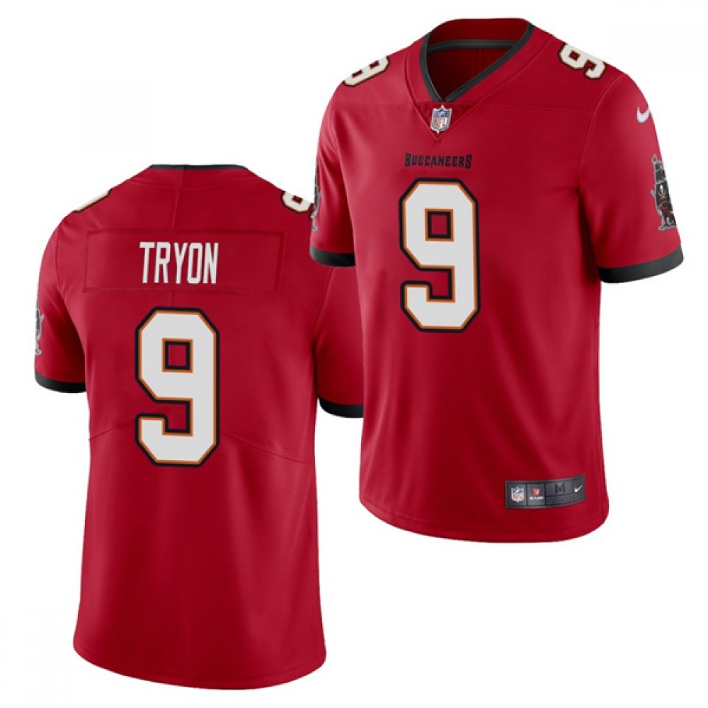 Men's Tampa Bay Buccaneers #9 Joe Tryon 2021 NFL Draft Red Vapor Untouchable Limited Stitched Jersey Men's Tampa Bay Buccaneers #9 Joe Tryon 2021 NFL Draft Red Vapor Untouchable Limited Stitched Jersey