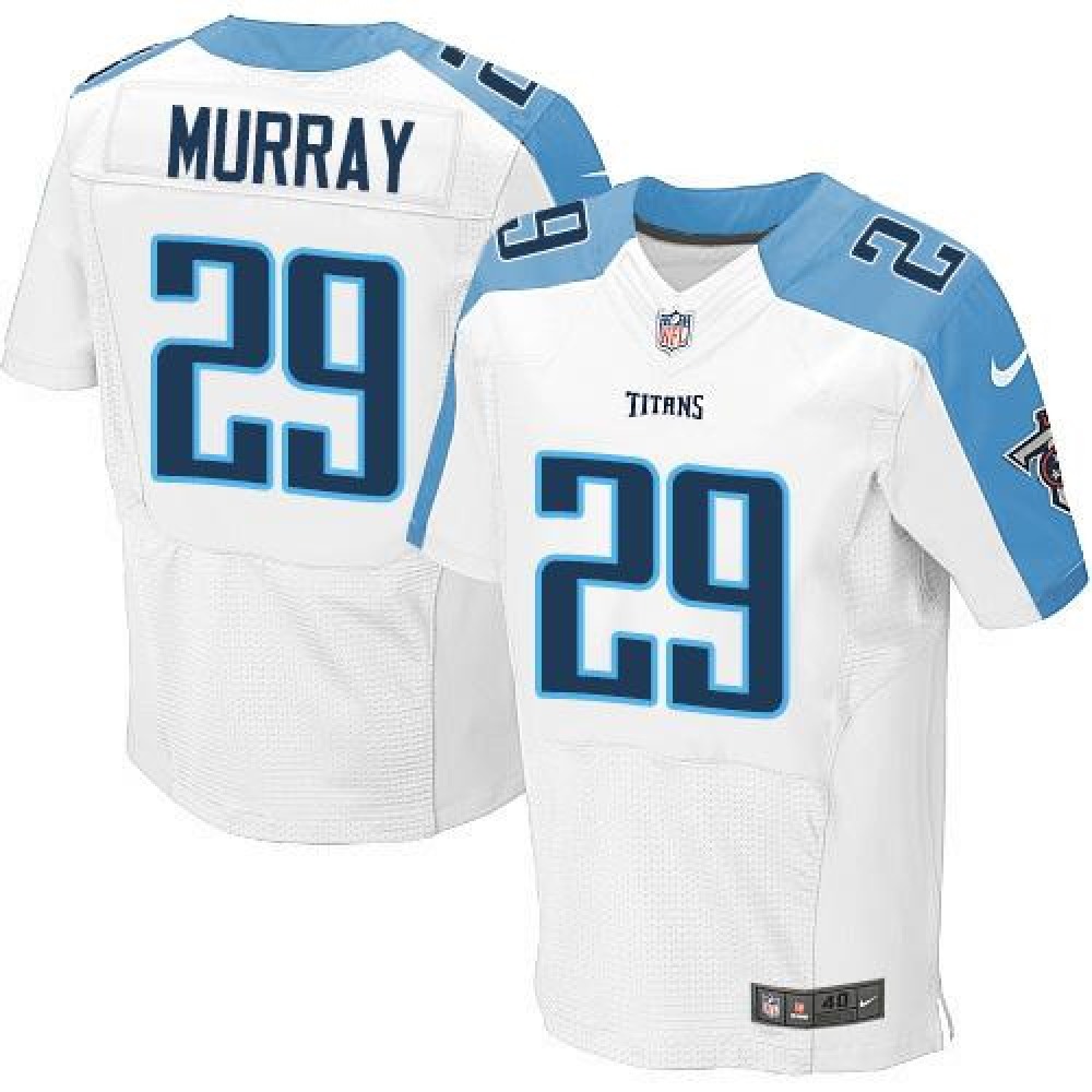 Nike Titans #29 DeMarco Murray White Men's Stitched NFL Elite Jersey Nike Titans #29 DeMarco Murray White Men's Stitched NFL Elite Jersey