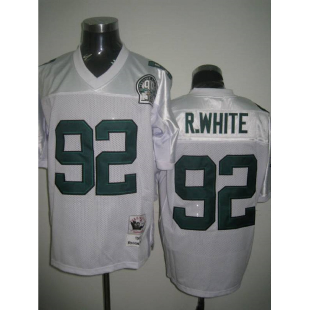 Mitchell&Ness Eagles #92 Reggie White White Stitched Throwback NFL Jersey Mitchell&Ness Eagles #92 Reggie White White Stitched Throwback NFL Jersey